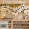 2 Pack Fall Decor Fall Garland with Lights Fall Decorations for Home, Lighted Maples Leaves Garland Total 13Ft 40LED Battery Operated Autumn Harvest Halloween Thanksgiving Decor Indoor Outdoor